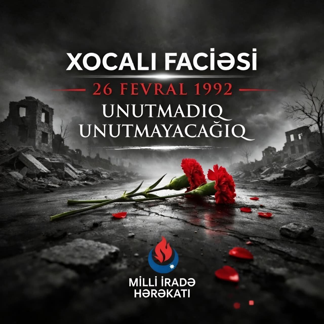 Bu gün — 26 fevral, Xocalı soyqırımının 34-cü ildönümüdür