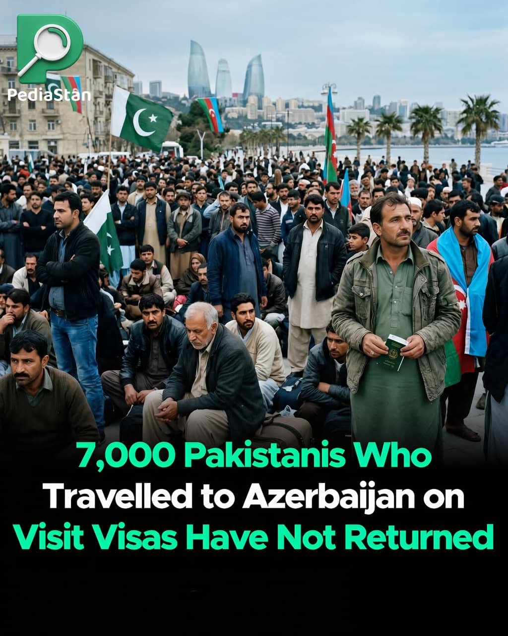 Pakistan: Azərbaycana gedən 7 minə yaxın vətəndaş geri qayıtmayıb